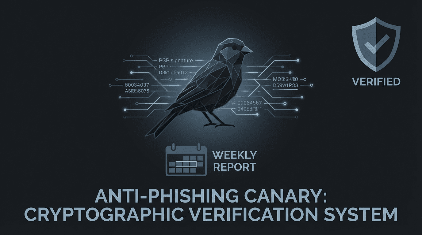 Anti-phishing canary system new deployed 2026