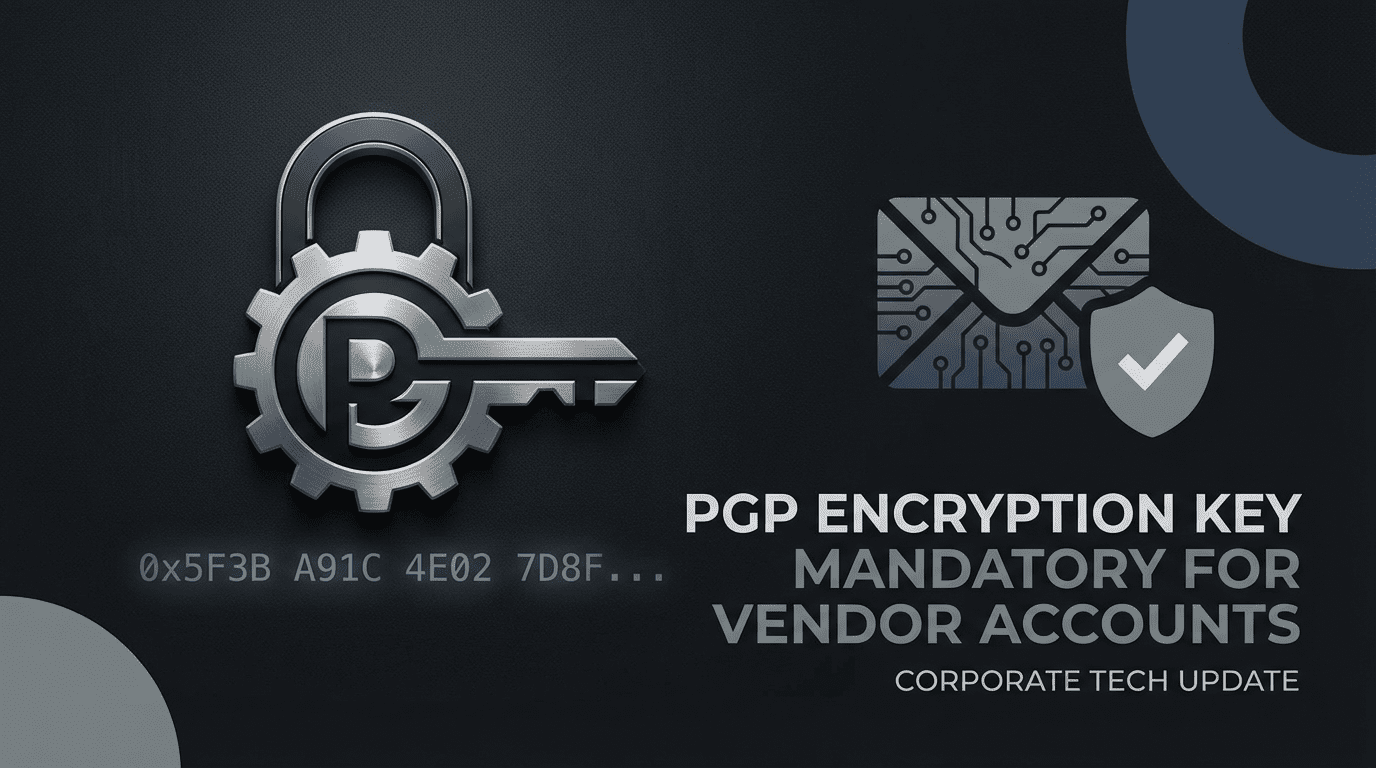 PGP verification mandatory vendor accounts 2026