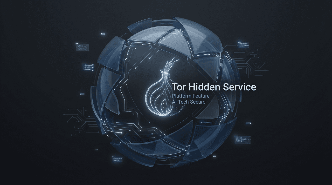 Tor onion network hidden service infrastructure